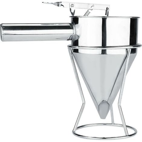Green Mobility – Entonnoir de cuisine en acier inoxydable – 13 cm – avec support de cuisine (1/4)