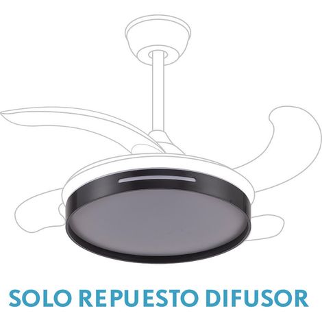 Difusor ventilador mbatis negro