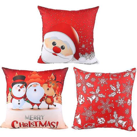 Lot de 3 housses de coussin de Noël (1/3)