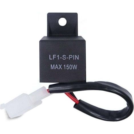 Relais Flash LED pour moto 12 V, 2 broches LF1-S-PIN Max 150W, lumière centrale 12 volts, relais de voiture (1/4)