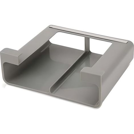 Boîte de rangement en aluminium pour placards de cuisine, plastique gris,