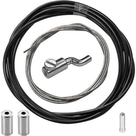 – Kit de réparation tondeuse – Câble 2m 1.5mm – Gaine téflon anti-friction – Serre-câble Z – Embouts de câble et gaine inclus