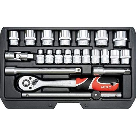 YATO YT-38561 - socket set 3/8 "22pcs (1/5)