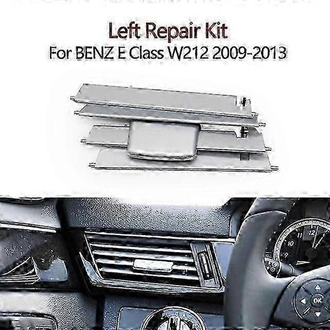 Kit de réparation de grille d'aération centrale gauche/droite pour tableau de bord avant de voiture Mercedes-Benz Classe E W212 E350 E550 2009 2010 2011 2012 (Gauche) (1/5)