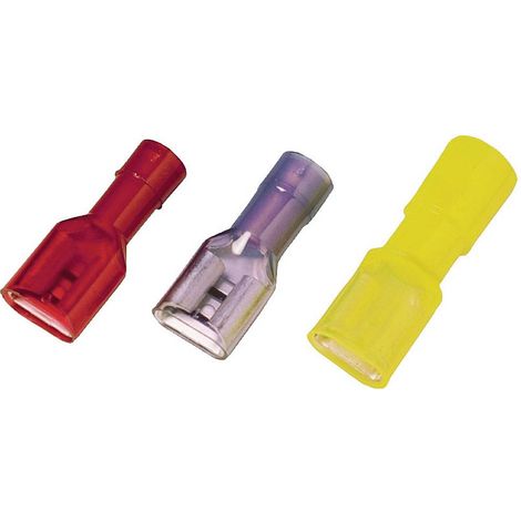 Cosse clip 6.3 mm x 0.8 mm Weidmüller LIF 2,5F638 RF 9200650000 entièrement isolé bleu 100 pc(s)