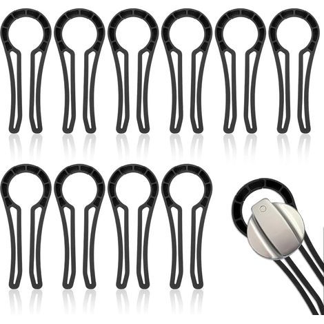 10 Pièces Boutons De Serrure Pour Cuisinière À Gaz Protection Pour Enfants Boutons De Four Durables Et Résistants À La Chaleur Pour Empêcher Les Enfants Et Les Animaux Domestiques D'Allumer (1/5)