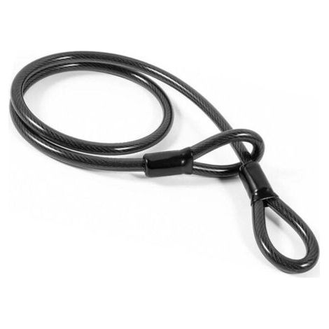 Câble antivol pour vélo, 1,2 m, câble robuste avec double boucle gainée de PVC de 12 mm d'épaisseur pour cadenas, antivols à disque (1/4)