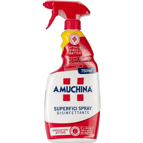 AMUCHINA Spray Disinfettante Superfici 750 ml Rosso e Bianco Virucida (1/5)