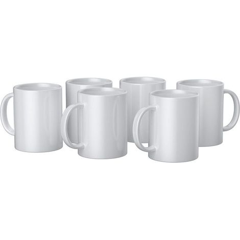 Mug - Cricut - Mug Press - 15oz - Blanc - Cylindrique - 6/Pkg (1/4)