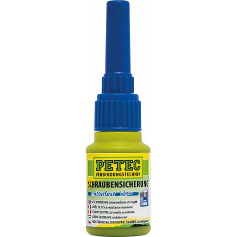 Petec Verbindungstechnik Schraubensicherung 10 g mittelfest - sichert feine, mittlere Gewinde (1/3)