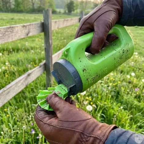 Épandeur à main sortie éventail 2000 ml couvercle et poignée pratique (1/5)