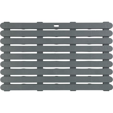 Wenko Stecche di doccia 80 x 50, Plastica, grigio, 80 x 50 x 0,3 cm