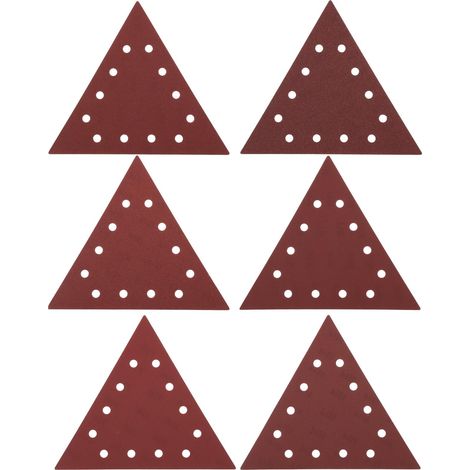 Lot de 30 Feuilles de Papier de Verre Triangulaires Grain 80 100 120 150 180 240 pour Ponceuse Sèche DS210 Ponceuse Murale Plafond DS930 290 Mm (1/5)