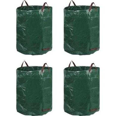 Sacs à déchets jardin - miniClover - 272 L - Vert et noir - 65x65x74 cm - Grande capacité (1/4)