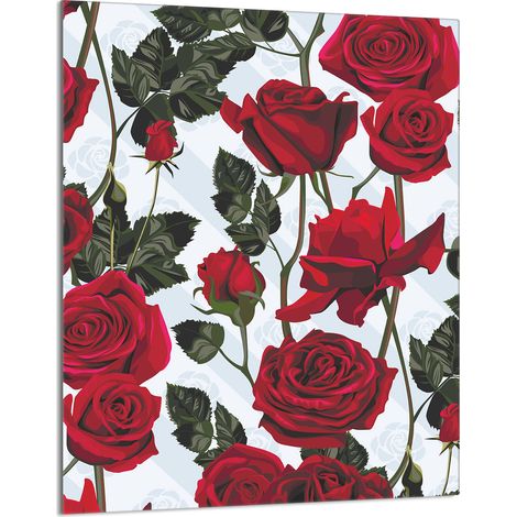 TABLA DE CORTAR DE VIDRIO 40x52 Rosas (1/5)