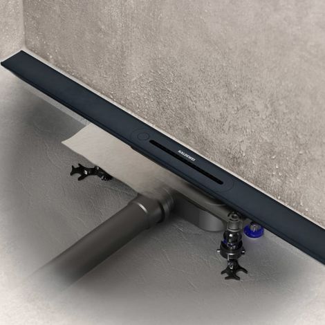 Kaldewei FLOW Duschrinnen-Set 90 cm Ablauf horizontal regular (1/5)