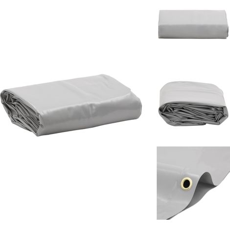 Bâche gris 5x8 m 650 g/m² - Couverture Imperméable - Bâche De Protection - Bâche Extérieure - Bâche Multifonction - Bâche Grise (1/5)