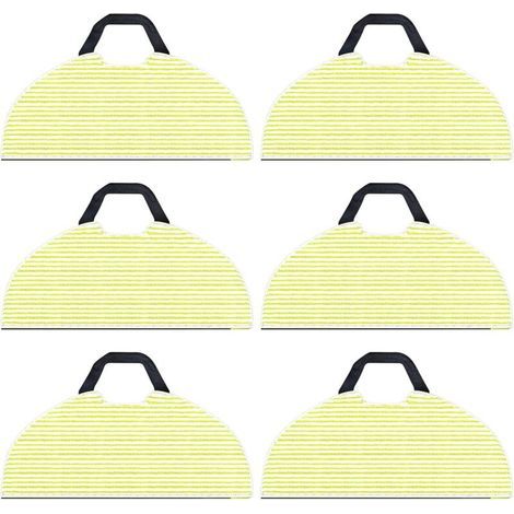 Paquet de 6 chiffons de nettoyage de remplacement pour aspirateur robot Shark RV2610WA AV2610WA AI Ultra 2 en 1, chiffons de vadrouille en microfibre pour accessoires Shark AI Ultra (1/3)