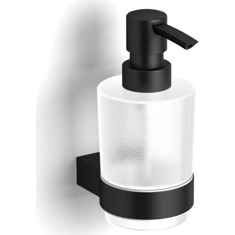 Project distributeur de savon en métal et verre, noir (SATDPROJ99MC) (1/5)