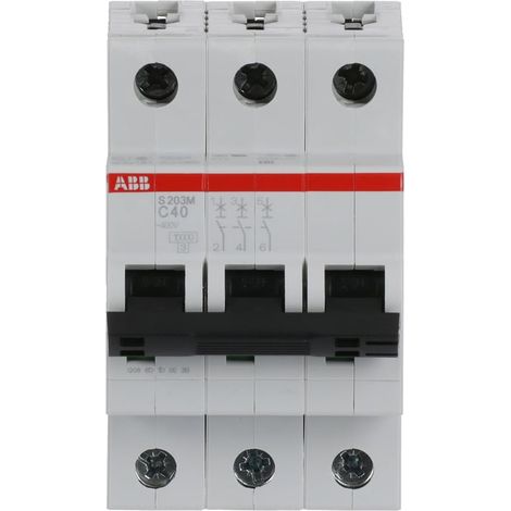 Interruttore modulare ABB S200M 3P 40A curva C 10kA - 2CDS273001R0404