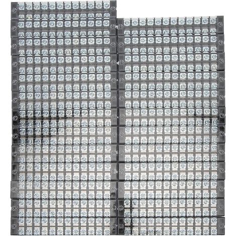 Borne de jonction BERM TB‑2512L 12 plots en cuivre, 25A 600V, barrette de puissance pour tableau électrique (1/5)