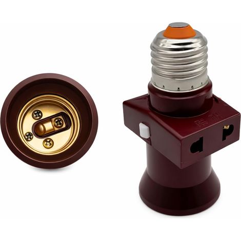 Douille à vis avec culot/A299, douille à vis E27 pour montage en surface avec culot, adaptateur de douille, douille avec interrupteur, douille à détecteur de mouvement