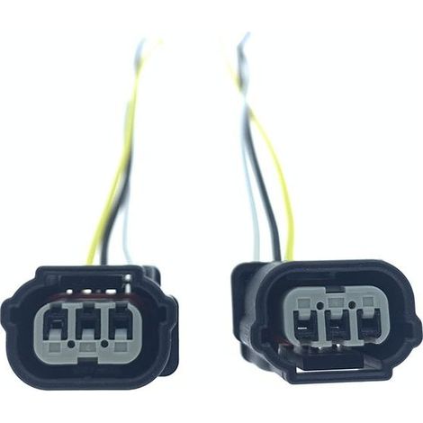 Connecteur de câble de capteur de position de vilebrequin et d'arbre à cames compatible avec les Honda Accord, City, Civic, Fit et XCR-V de 10e génération -- JB1238-3P