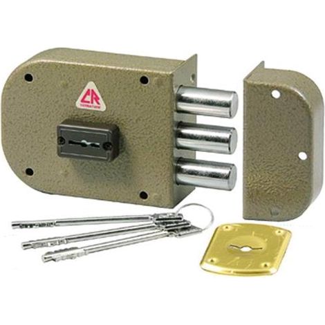 Serratura Cr Art 1800 DX per Porta Destra, 60 mm, Senza Scrocco