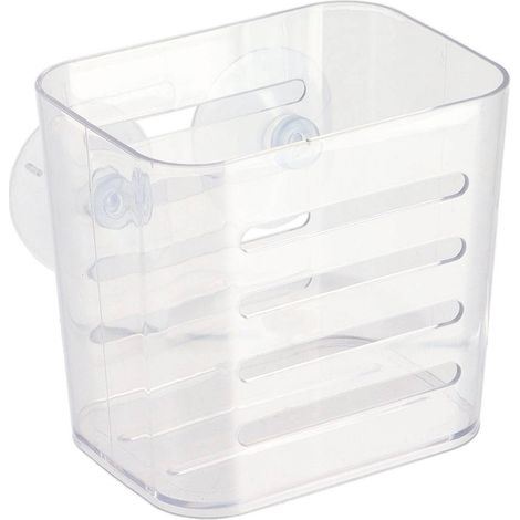 Rechteckiger korb pm ps auf saugnäpfen - transparent - Tendance