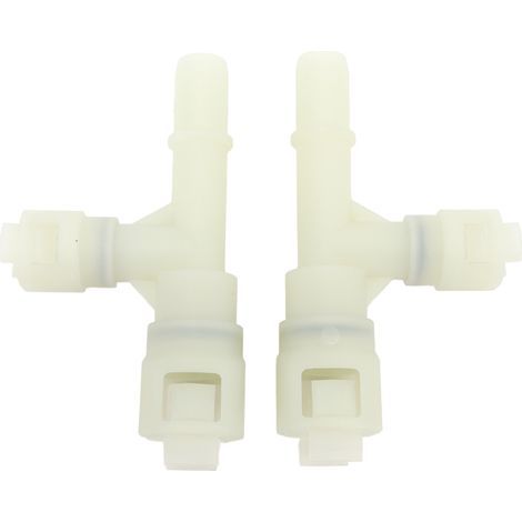 Ortviai Raccord de tuyau de chauffage 15055342/15055343 ABS blanc – 2 pièces, haute résistance (1/5)