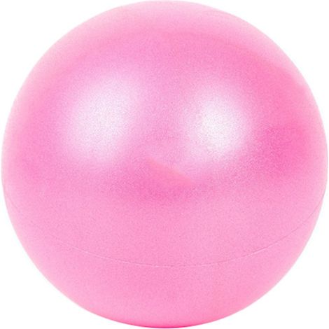 Mini balle de Yoga Pilates en PVC antidéflagrant pour l'entraînement aux exercices de stabilité (rose) (1/2)
