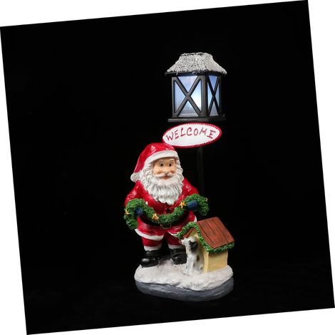 Weihnachtsnachtlicht aus Kunstharz, festliche Bürodekoration für Partys, originelle Idee für ein stilvolles und sicheres Weihnachtsdekorationsaccessoire. (1/5)