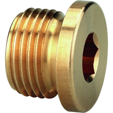 Schneider Verschlussschraube Messing Innensechskant 3/8a DGKE030530 Außengewinde