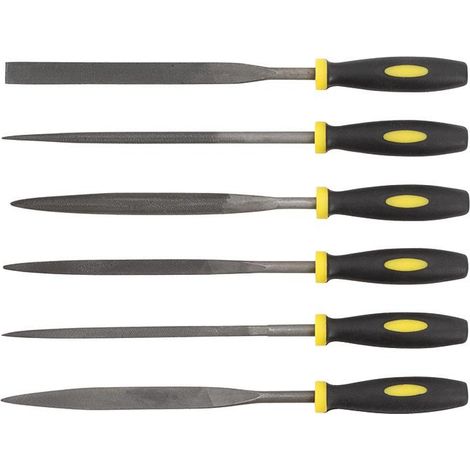 Serie de limas para acero 180 mm Fervi 0219