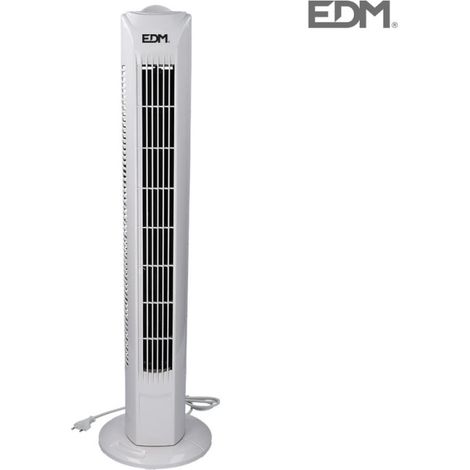 Turmventilator, Leistung 45 W, weiße Farbe, 21 x 78 cm, EDM (1/3)