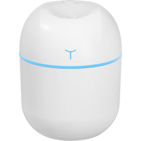 USB tragbarer und aufladbarer Luftbefeuchter – Mini Luftbefeuchter für Büro, Haus oder Schreibtisch (220 ml), feine und kontinuierliche Sprühnebel, kompaktes Design weiß