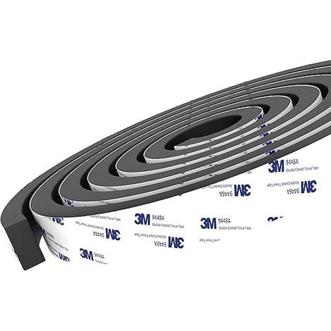 Dichtungsband Selbstklebend Mit 3M 9448 Klebstoff - Superstarke Versiegelung Schaumstoffband Türdichtung Fenster, Gummidichtung für Schalldämmung - 15mm(W) x 3mm(T) - 3 Rollen Gesamtlänge 10m