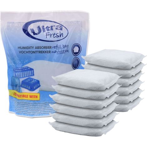 12x 450g Luft Entfeuchter Nachfüllpack - Raum Trockner Granulat Nachfüll Beutel