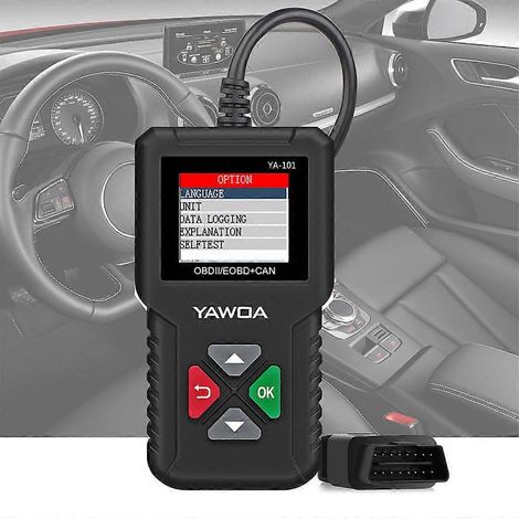 OBD2-Autodiagnosescanner, Fahrzeugcodeleser zum Lesen und Löschen von Fehlercodes