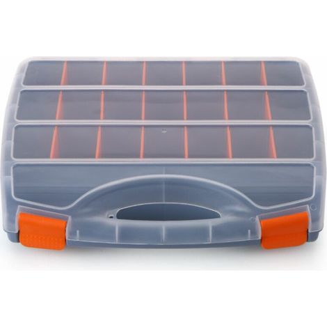 Boîte à outils Portable en plastique boîte à outils boîte de pièces boîte de rangement de vis boîte de composants électroniques boîte de grille