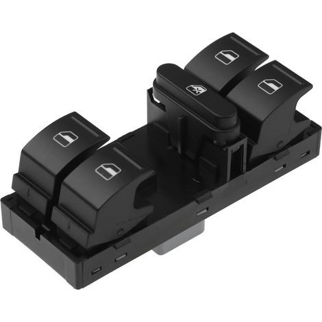 Botón regulador de ventana para VW Polo 5 Golf 5 6 Caddy SEAT León Toledo Ibiza Altea Interruptor de ventana eléctrica 1K4959857B (1/5)