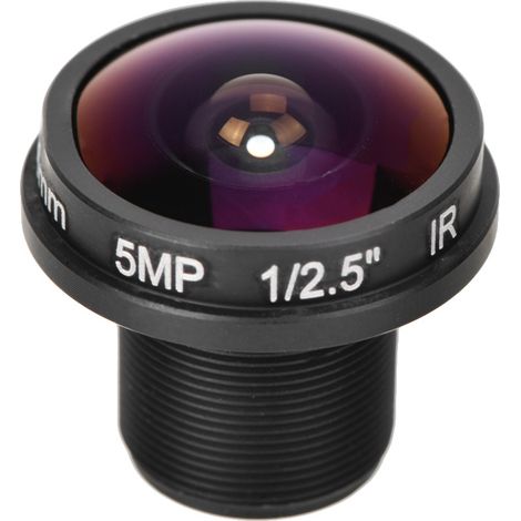 Caméra CCTV grand angle HD 5MP 1.8mm 180° fish-eye vue panoramique pour surveillance (1/5)