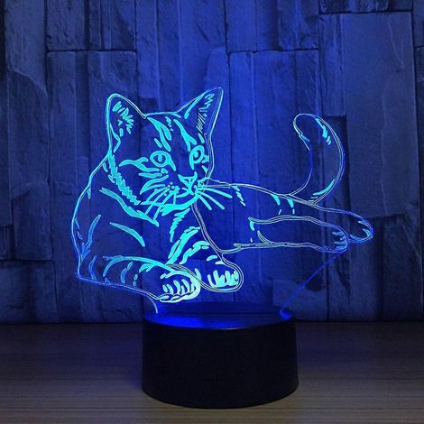 Nachtlicht mit 16 wechselnden Farben und 3D-Ambienteeffektlampen (1/5)