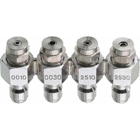 Kit de buse pour nettoyeur haute pression avec porte-buse à 4 voies compatible avec Soft Wash, buse aval à connexion rapide 1/4 po (1/5)