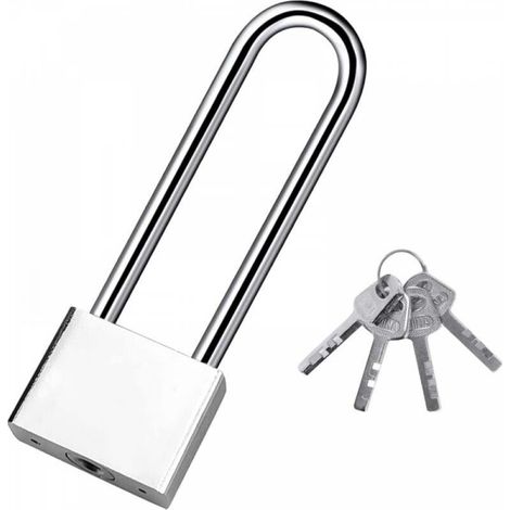 Cadenas à clé étanche 40mm avec 4 clés – Anse longue pour entrepôts et garages – Sécurité renforcée contre le crochetage - tures-40mm (1/5)