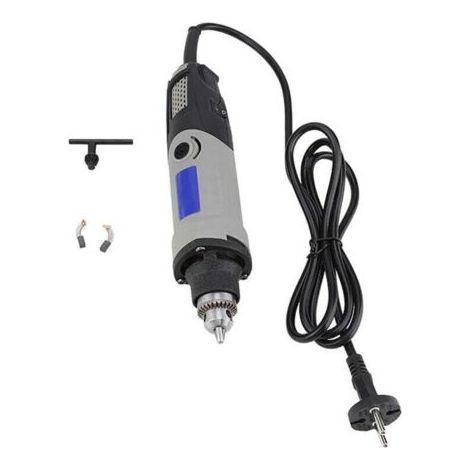 Meuleuse, Mini meuleuse, 400W Perceuse électrique à 6 positions Outil rotatif à vitesse variable Fiche UE 220V