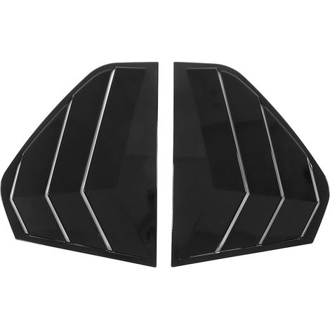 Jeffergarden Couvercle de ventilation latéral pour vitre arrière de voiture, 2 pièces/ensemble, noir étagé, remplacement pour MK8 2020 – 2021-DOU
