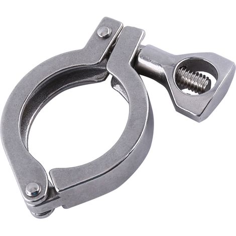 Hochleistungs-Dreipunkt-Schlauchschelle aus Edelstahl, 1,5 Zoll (50,5 mm Tri-Clamp-Klemmring) (1/5)