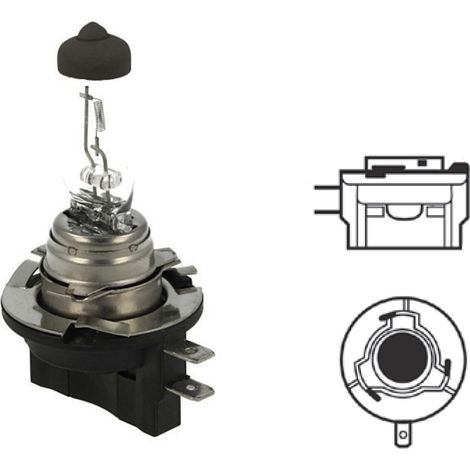 2 PZ Lampada Alogena H8B 12V 35W PGJY19-1 Clear Compatibile Osram OA64242 (1/3)