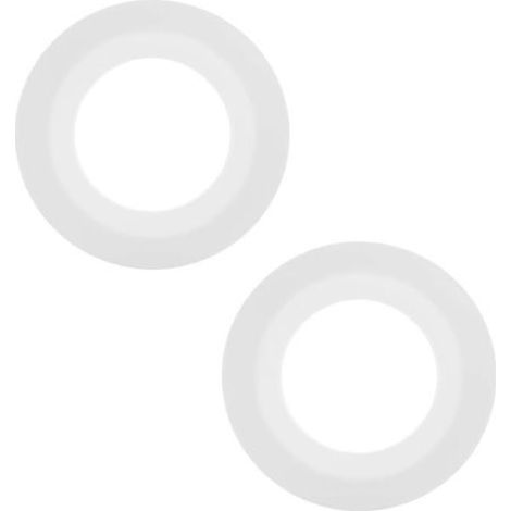 2PCS Joint Chasse d'Eau WC Compatible avec Siamp 49 50, 72 mm x 45 mm Joints Valve Chasse-d'eau Rechange en silicone 34490507 (Blanc) (1/5)